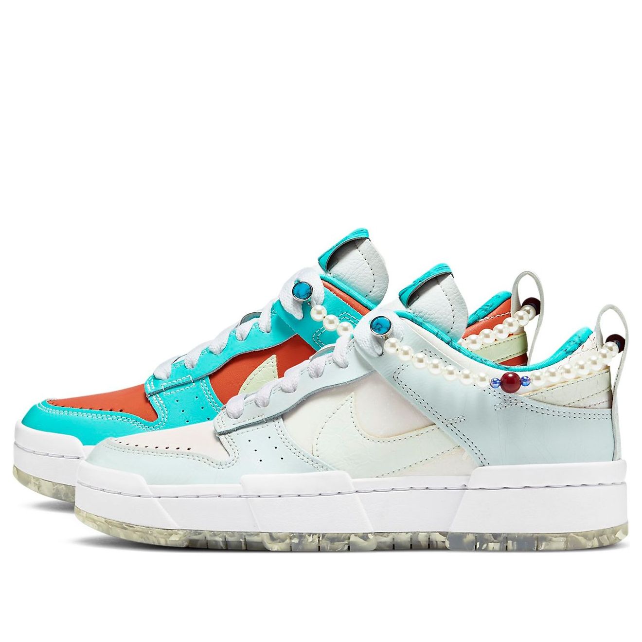 Nike Dunk Low Disrupt WhiteGreen Purple White Green