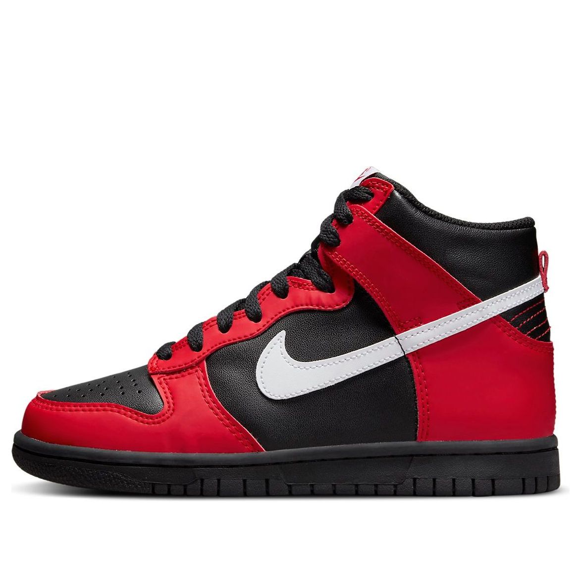 Nike Dunk High Black University Red