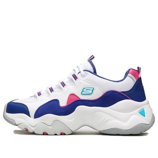 Skechers DLites 3.0 Zenway Low-Top Sneakers White/Blue
