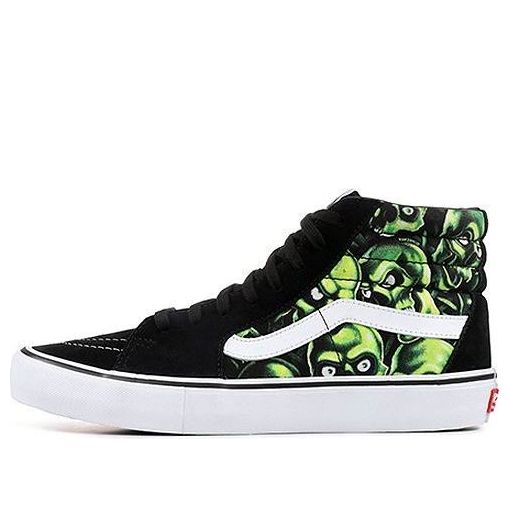 Vans Supreme x SK8-HI Glow-In-The-Dark Skull Pile