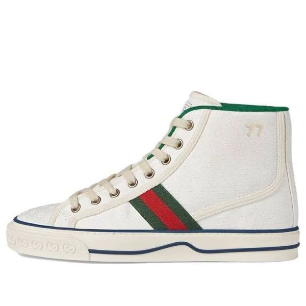 Gucci Tennis 1977 High White Mini GG