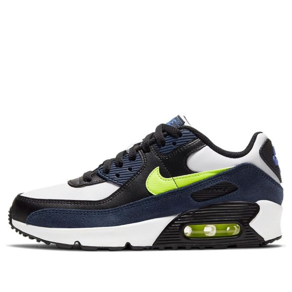 Nike Air Max 90 Leather Midnight Navy Volt
