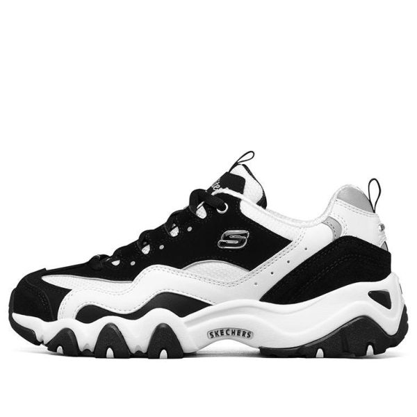 Skechers DLites low Dad Shoes GS Black/White/Grey