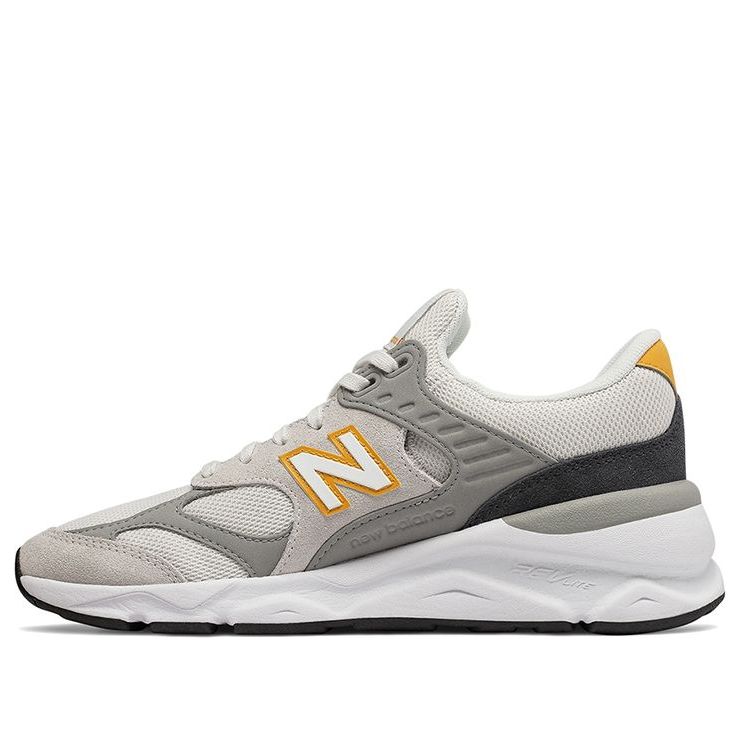 New Balance X-90 GreyWhite GreyWhite Gray White Yellow
