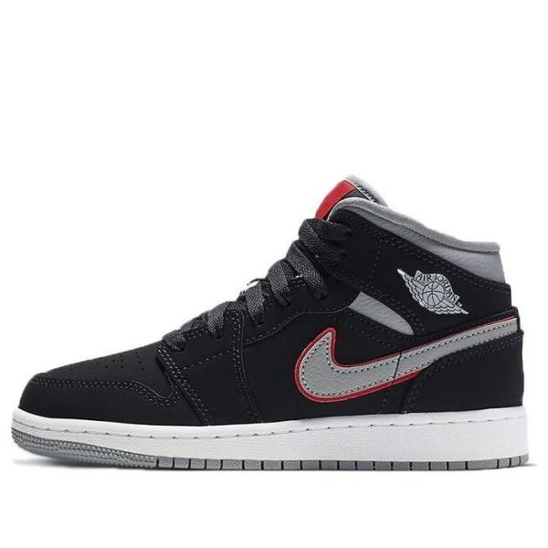 Air Jordan 1 Mid Black Particle Grey