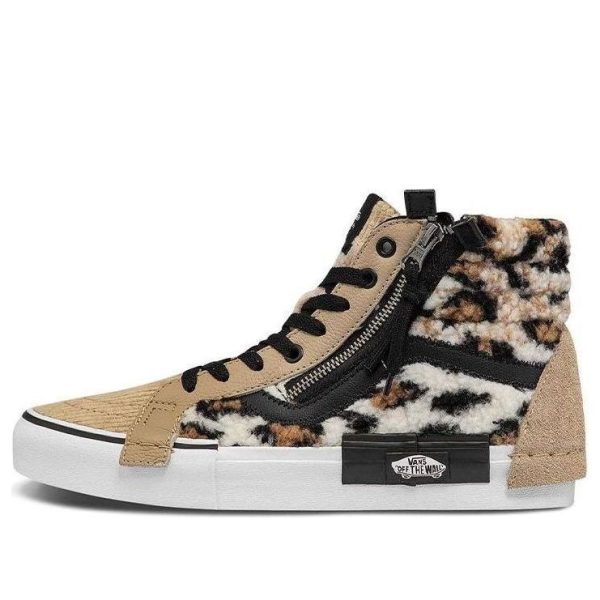 Vans Unisex SK8-HI CAP Mid-Top Sneakers Brown/Black
