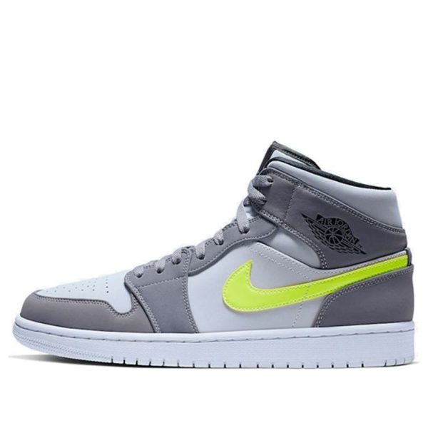 Air Jordan 1 Mid Gunsmoke Volt