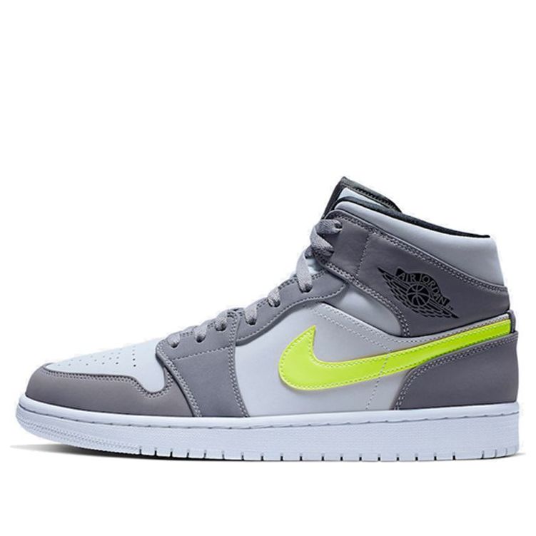 Air Jordan 1 Mid Gunsmoke Volt