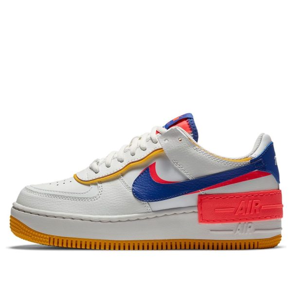 Nike Air Force 1 Shadow White Crimson Blue