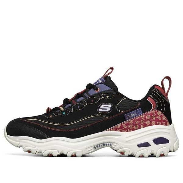 Skechers D lites Low-Top Running Shoes Black