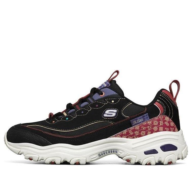 Skechers D lites Low-Top Running Shoes Black