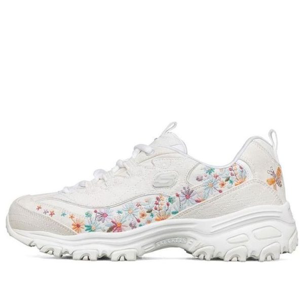 Skechers DLites 1.0 Low Running Shoes White