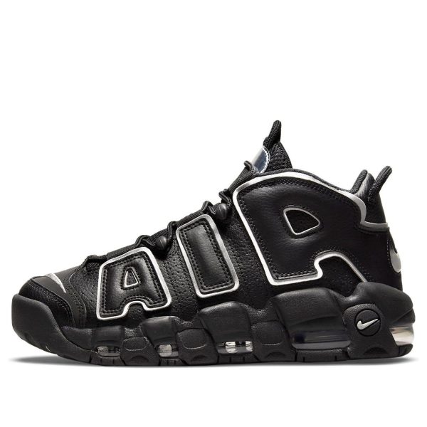 Nike Air More Uptempo Black Metallic Silver