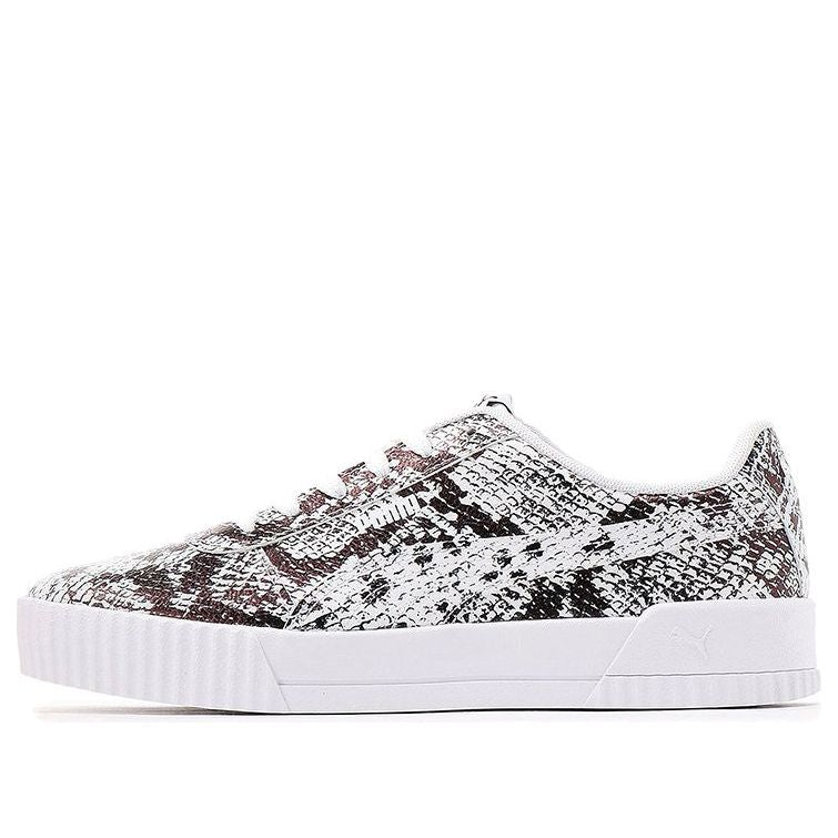 PUMA Carina Reptile Casual Shoes For Black/White