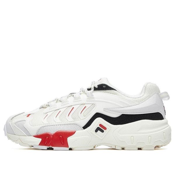 FILA Retro Running Shoes White/Red/Black