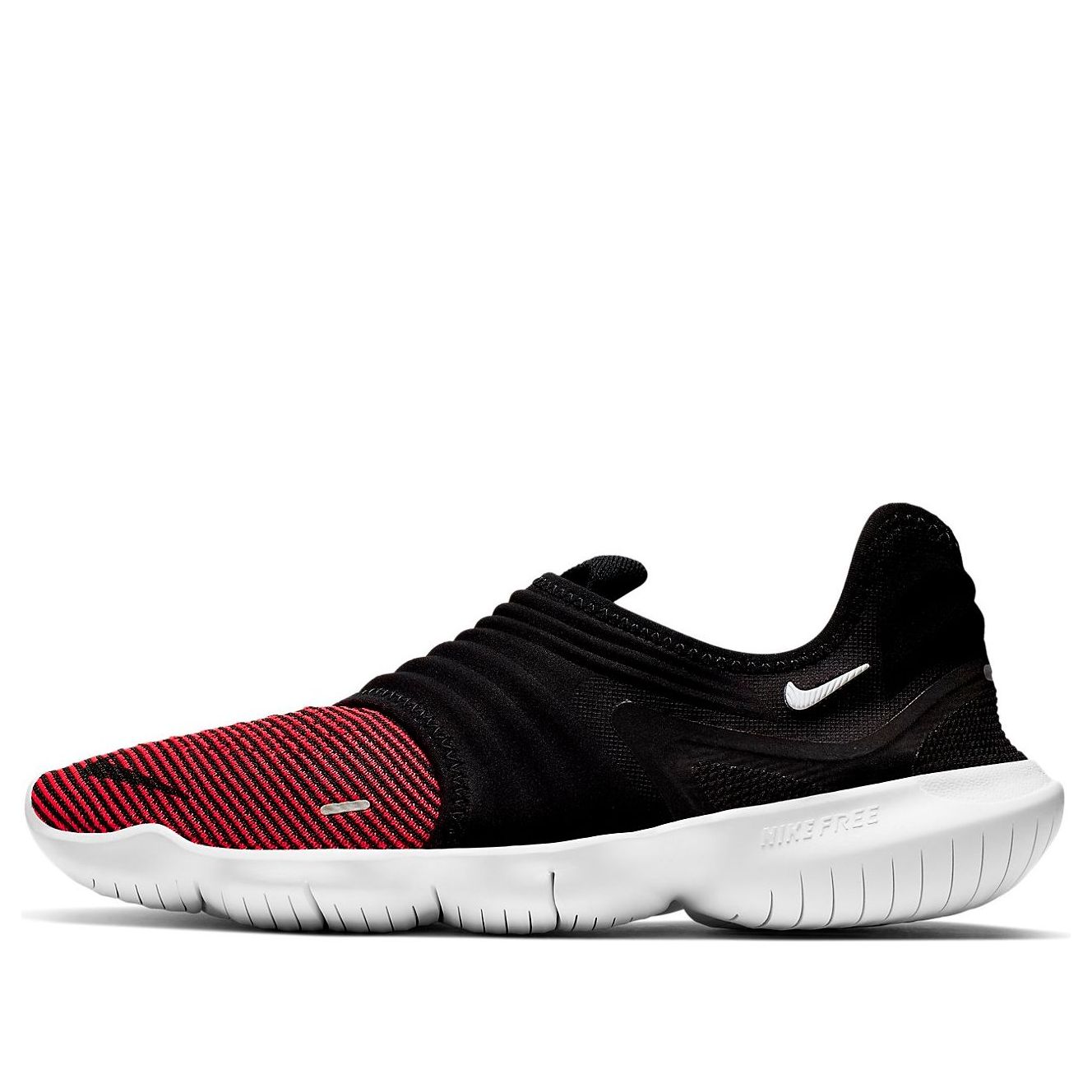 Nike Free RN Flyknit 3.0 Black Bright Crimson