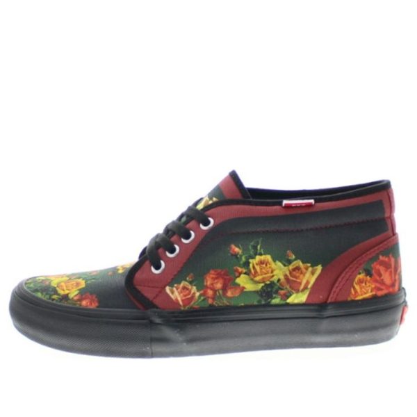 Vans Supreme x Jean Paul Gaultier x Chukka 95 Burgundy Floral