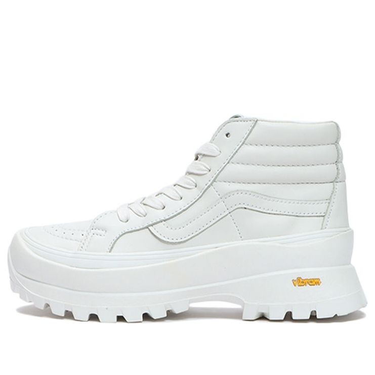 Virbram x Vans SK8-Hi LX Wear-resistant Non-Slip Casual Skateboarding Shoes White