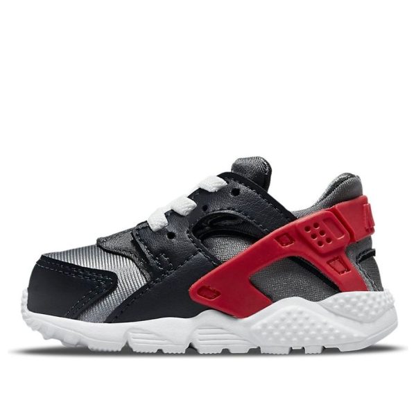 Nike Huarache Run Dark Smoke Grey University Red