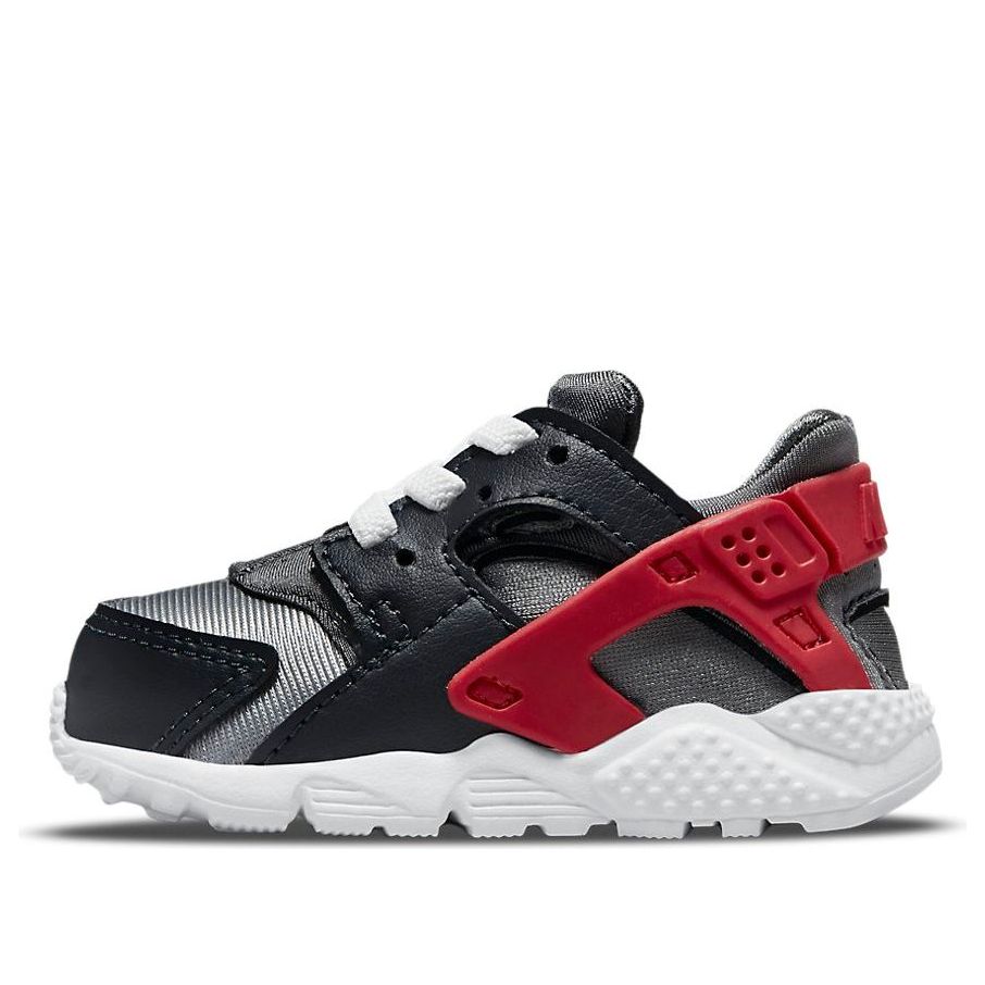 Nike Huarache Run Dark Smoke Grey University Red