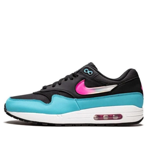 Nike Air Max 1 Jewel Swoosh - Black Blue Furry