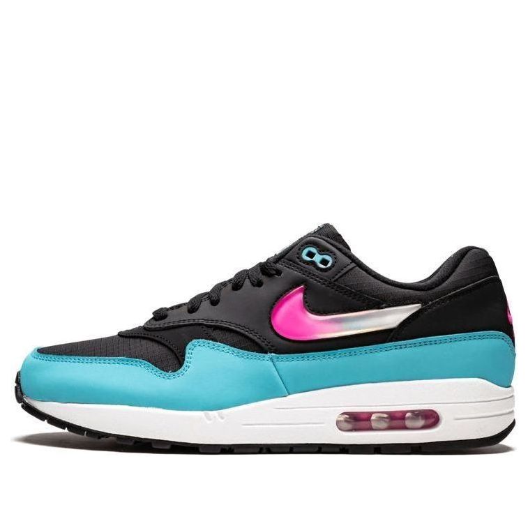 Nike Air Max 1 Jewel Swoosh - Black Blue Furry