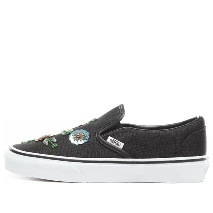 main-square_f335bd3a-bb14-4def-a3f3-517fe338a937.jpg Vans Floral Sequins Slip-On Shoes Black