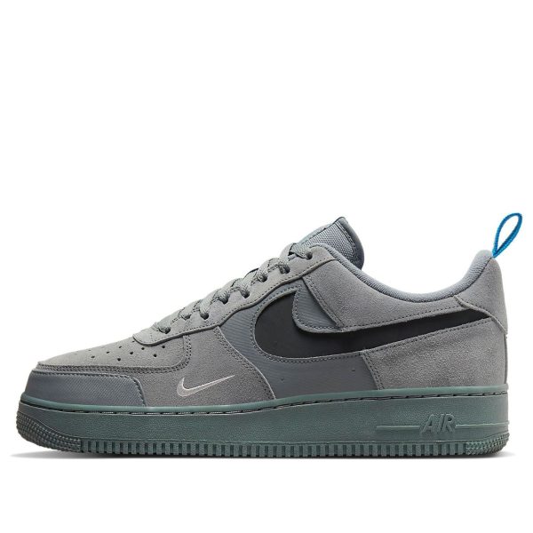 Nike Air Force 1 Low Cut Out Swoosh - Grey