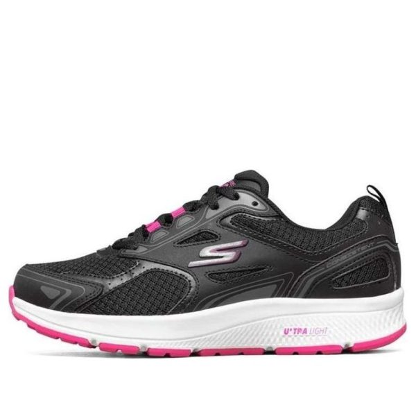 Skechers Go Run Consistent Black White Pink