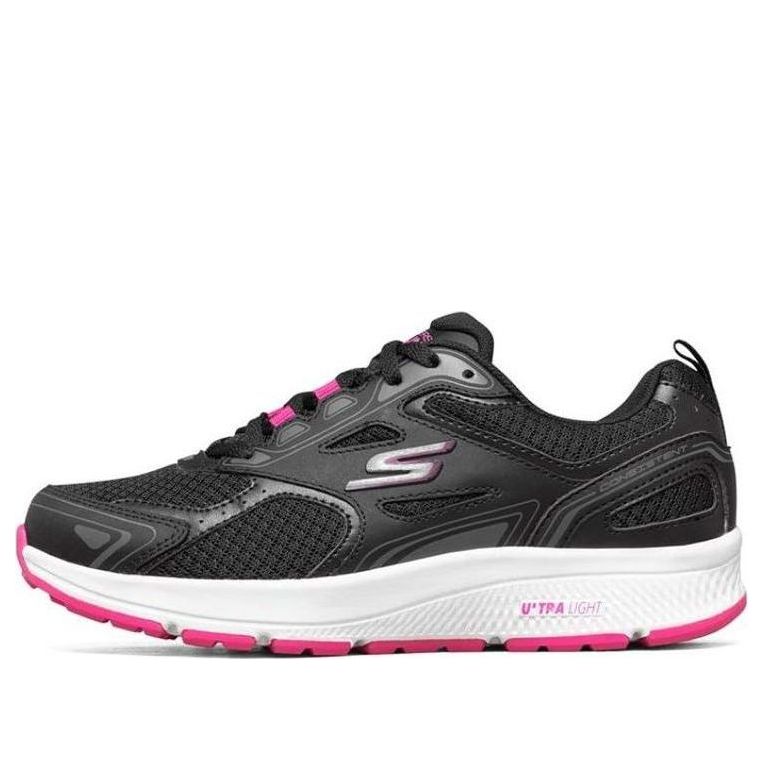 Skechers Go Run Consistent Black White Pink