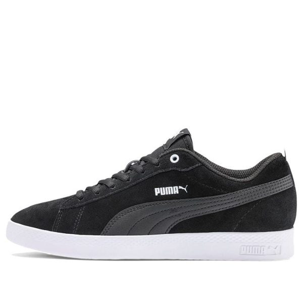 PUMA Smash v2 SD Black/White Low Casual Board Shoes