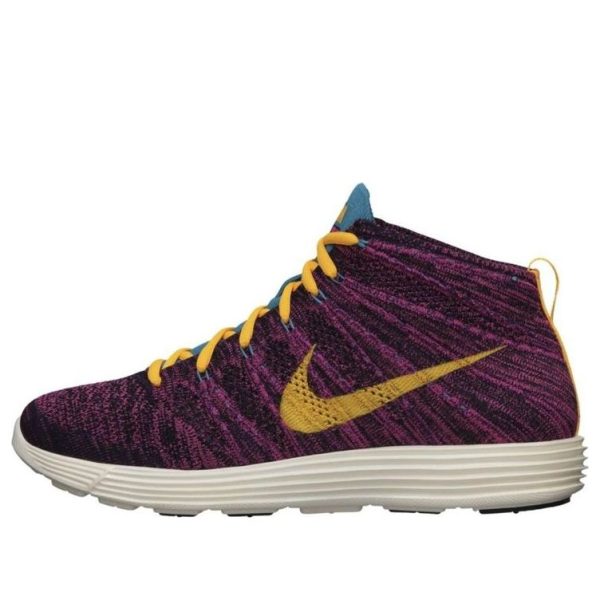 Nike Lunar Flyknit Chukka Grand Purple Laser Orange