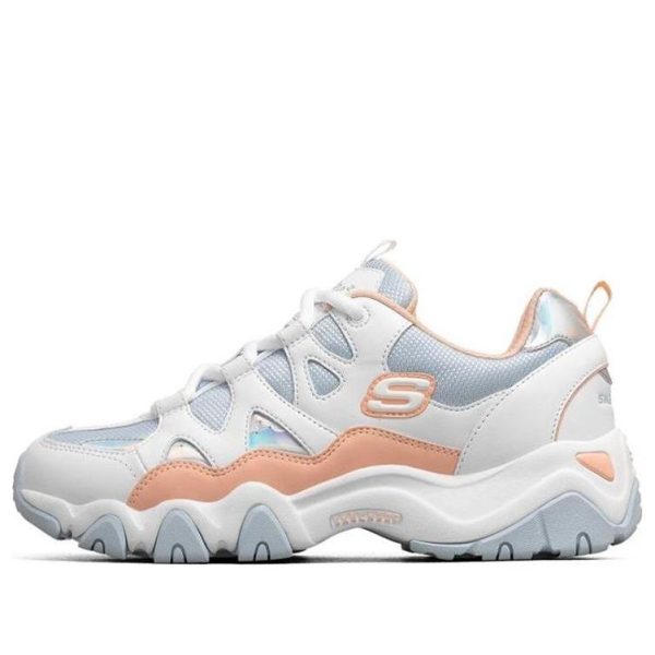 Skechers Dlites 2.0 White Blue Pink