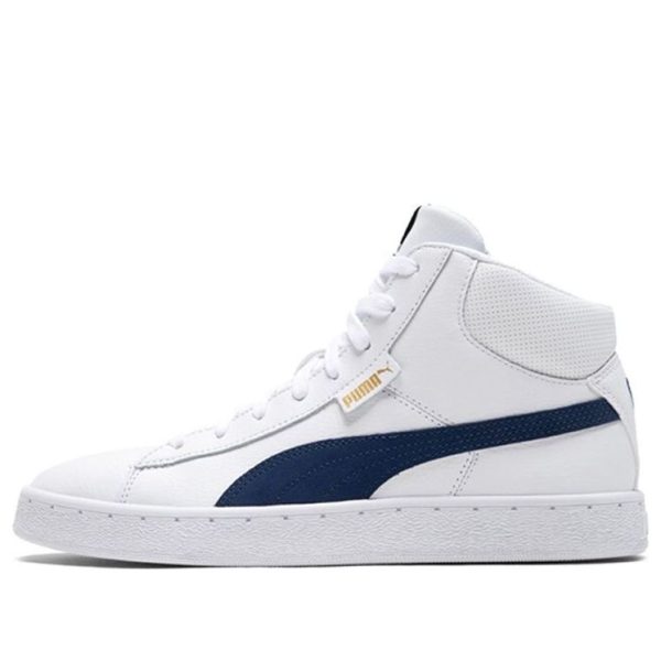PUMA 1948 Mid Cozy Breathable Mid Tops Casual Skateboarding Shoes Unisex White