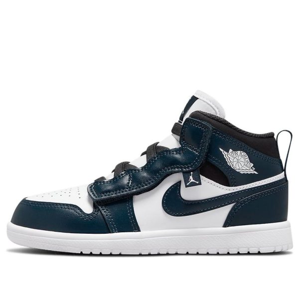Air Jordan 1 Mid White Armory Navy