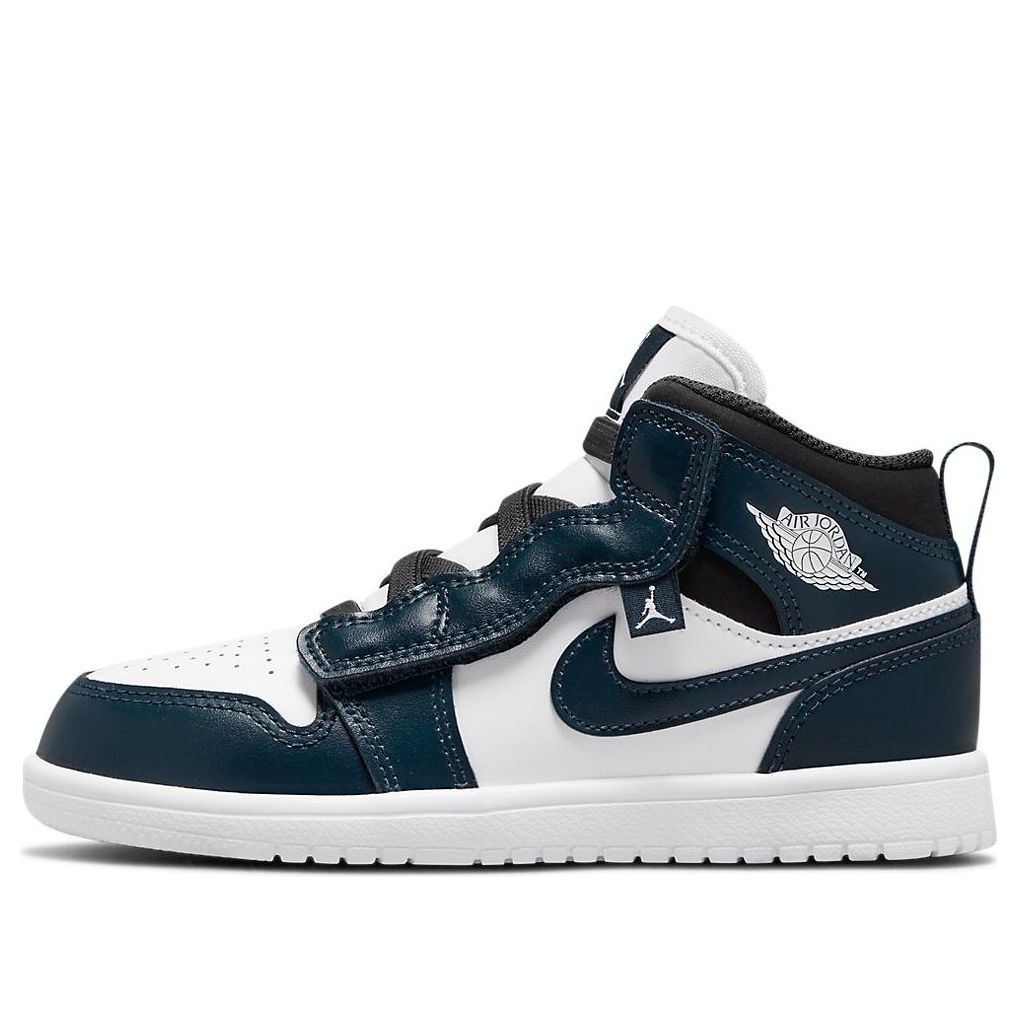 Air Jordan 1 Mid White Armory Navy