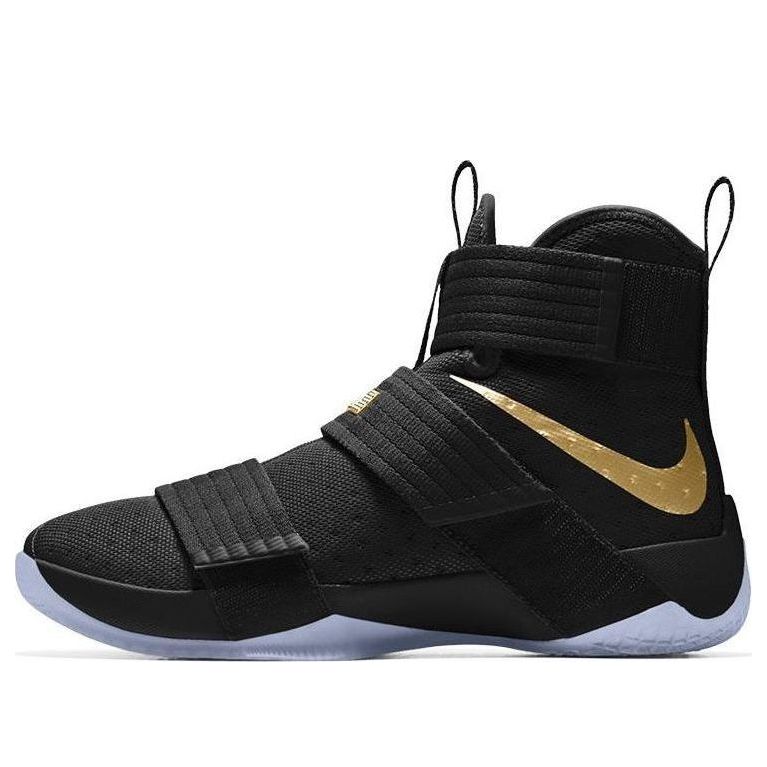 Nike LeBron Zoom Soldier 10 Black Gold Black Gold yellow gold